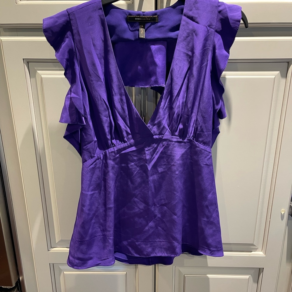 BCBG purple top S